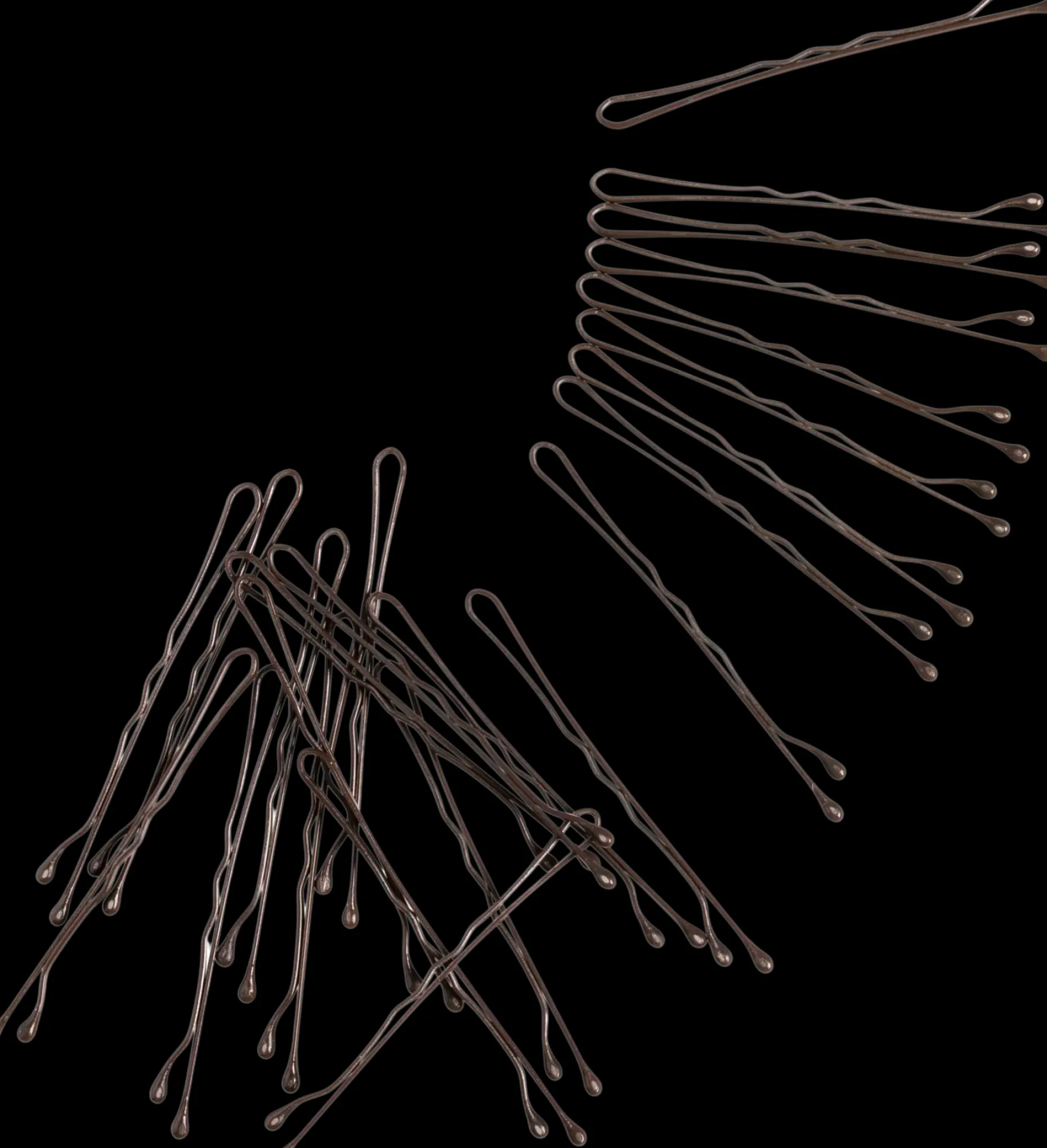 Cailap Hiuspinni ruskea 4,8 cm 24 kpl