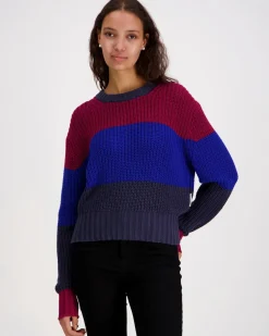 Calvin Klein Chunky stripe crew neck neule