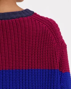 Calvin Klein Chunky stripe crew neck neule