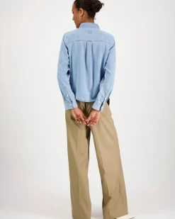 Calvin Klein Jeans Cropped brighton blue paita