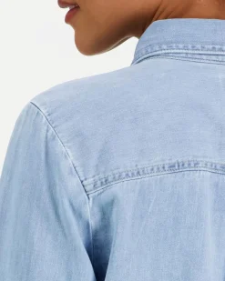Calvin Klein Jeans Cropped brighton blue paita