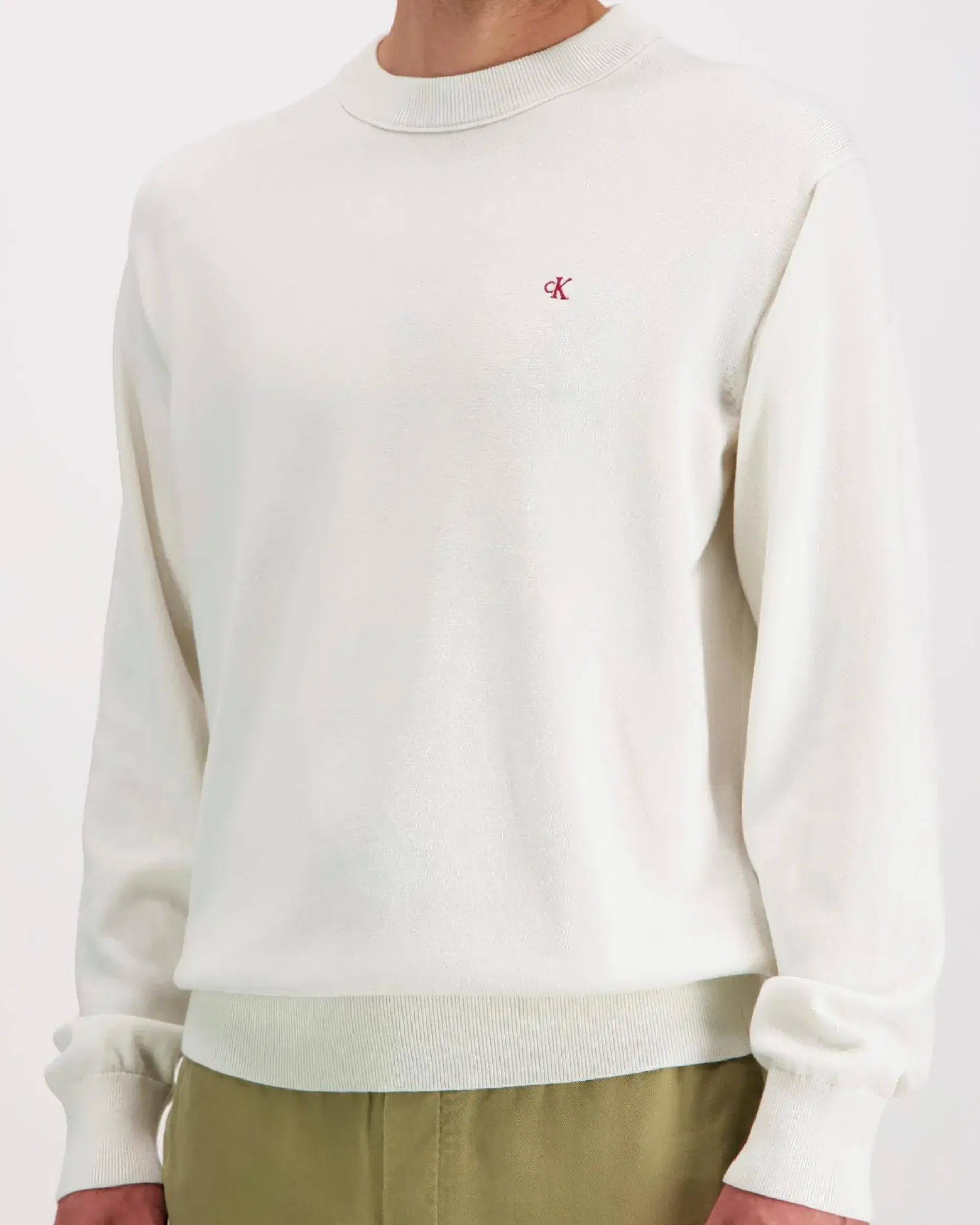 Calvin Klein Jeans Ls ez cotton crewnk sweater 12gg neule