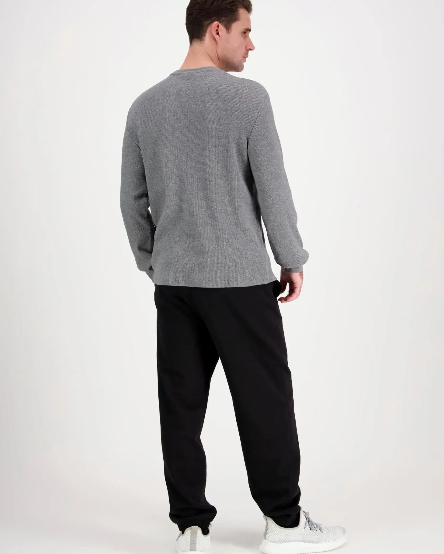Calvin Klein Jeans Ls waffle badge crewnk tee t-paita