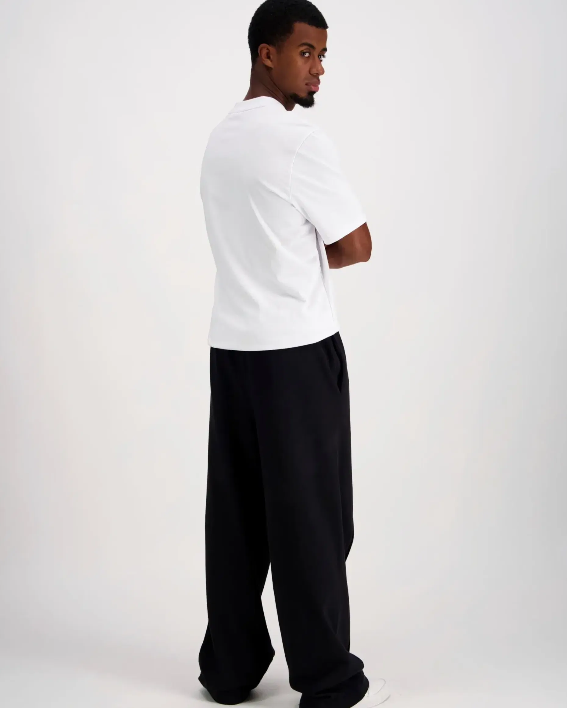 Calvin Klein Jeans Premium fleece logo pintuck pant collegehousu