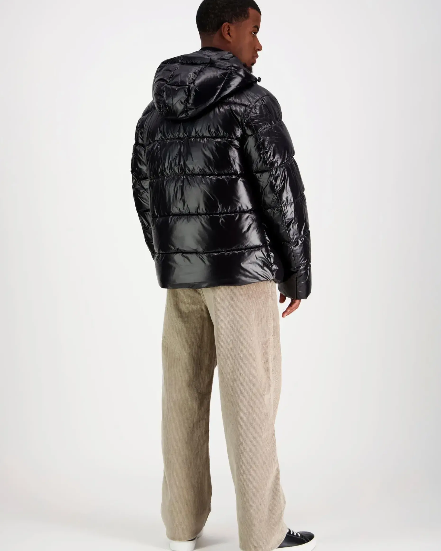 Calvin Klein Ls glossy channeled puffertakki