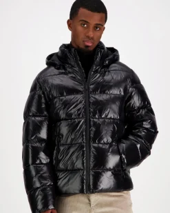 Calvin Klein Ls glossy channeled puffertakki