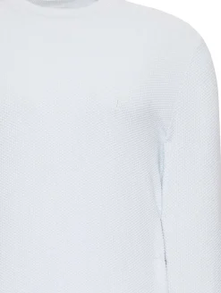 Calvin Klein Ls textured cotton crewnk sweater neule