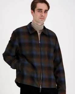 Calvin Klein Ls yd wool flannel fz jkt bombertakki