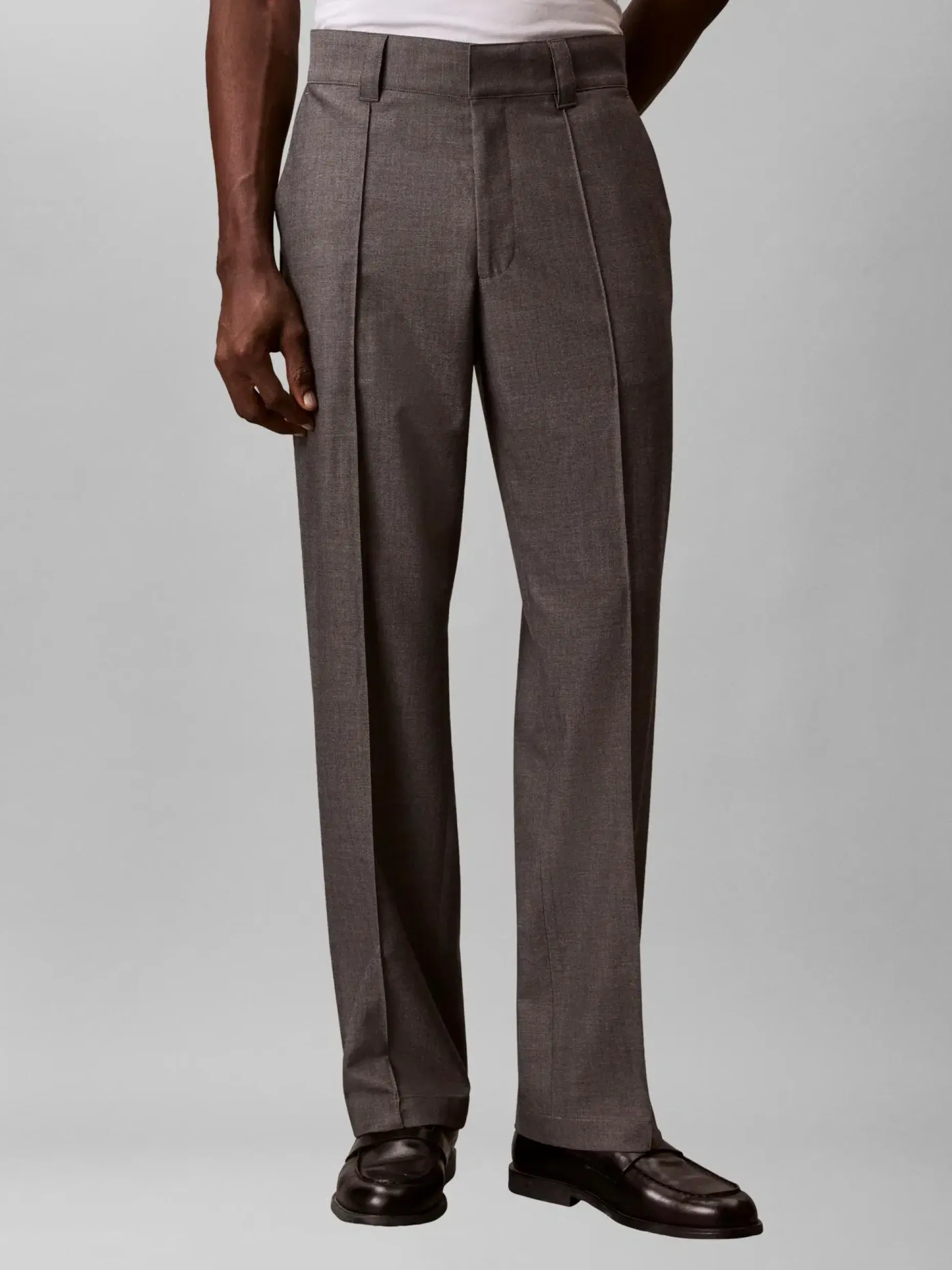 Calvin Klein 90s straight viscose blend housut