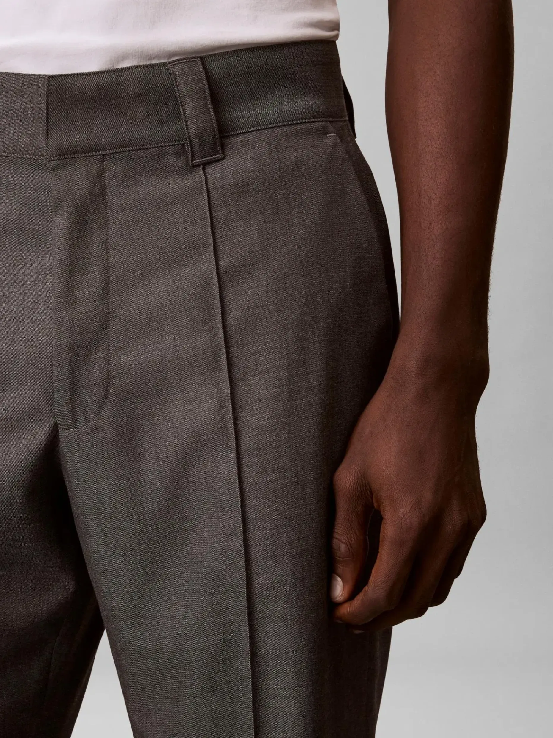 Calvin Klein 90s straight viscose blend housut