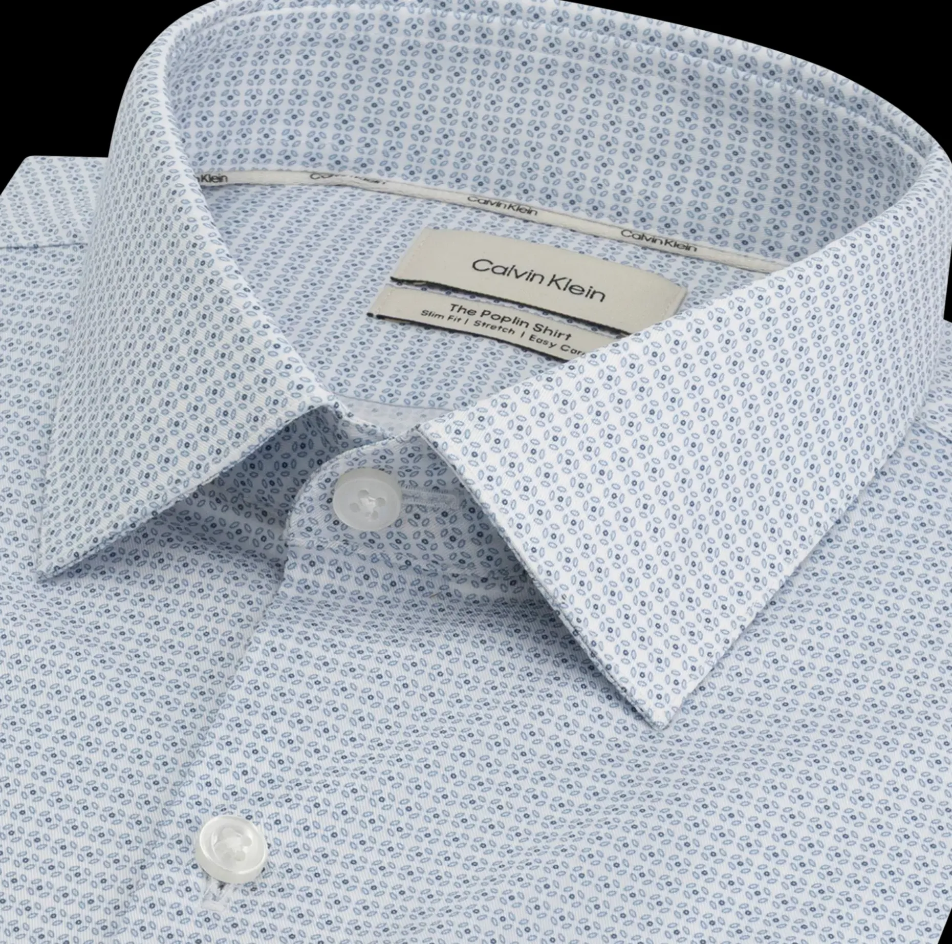 Calvin Klein Slim esntl poplin str prt pukupaita