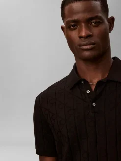 Calvin Klein Ss dbl mercerized emblem jacquard pikee