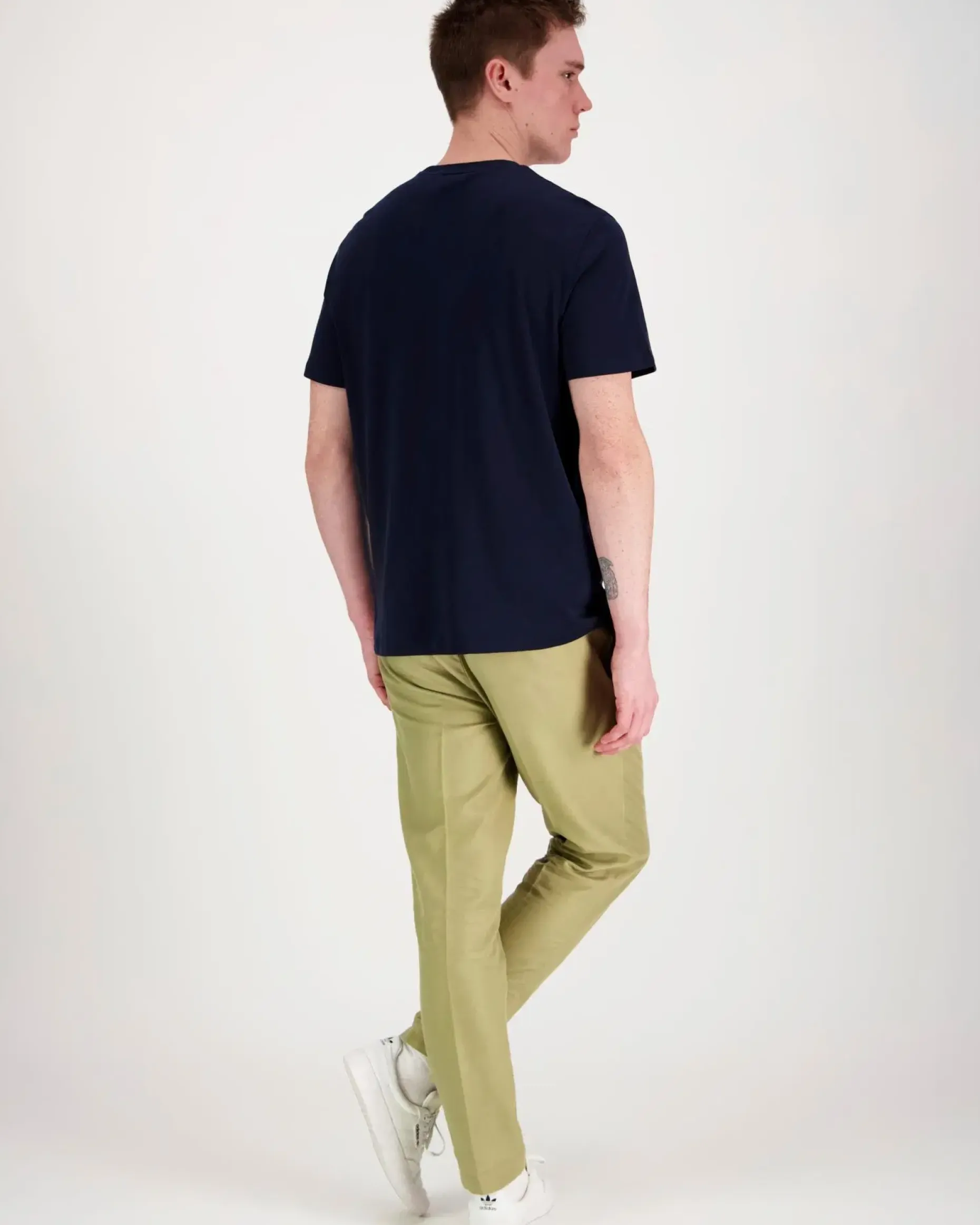 Calvin Klein Ss supima chest emb crewneck t-paita