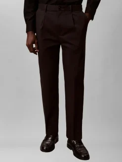 Calvin Klein Tapered pltd sateen chino housut