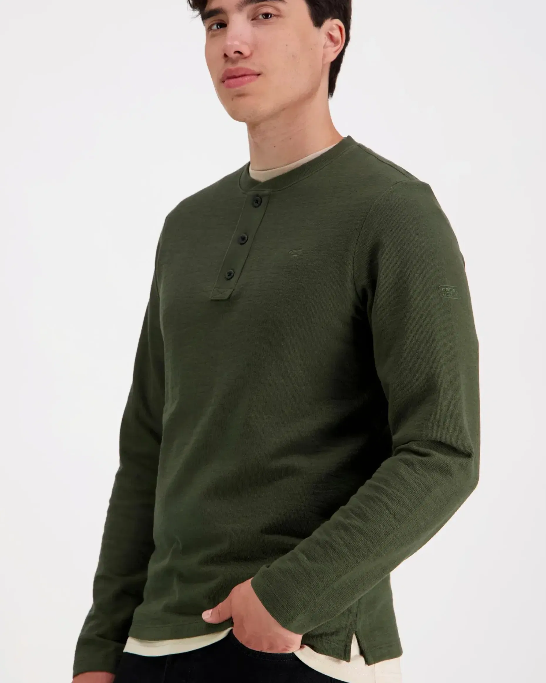 Camel Active pitkähihainen henley t-paita