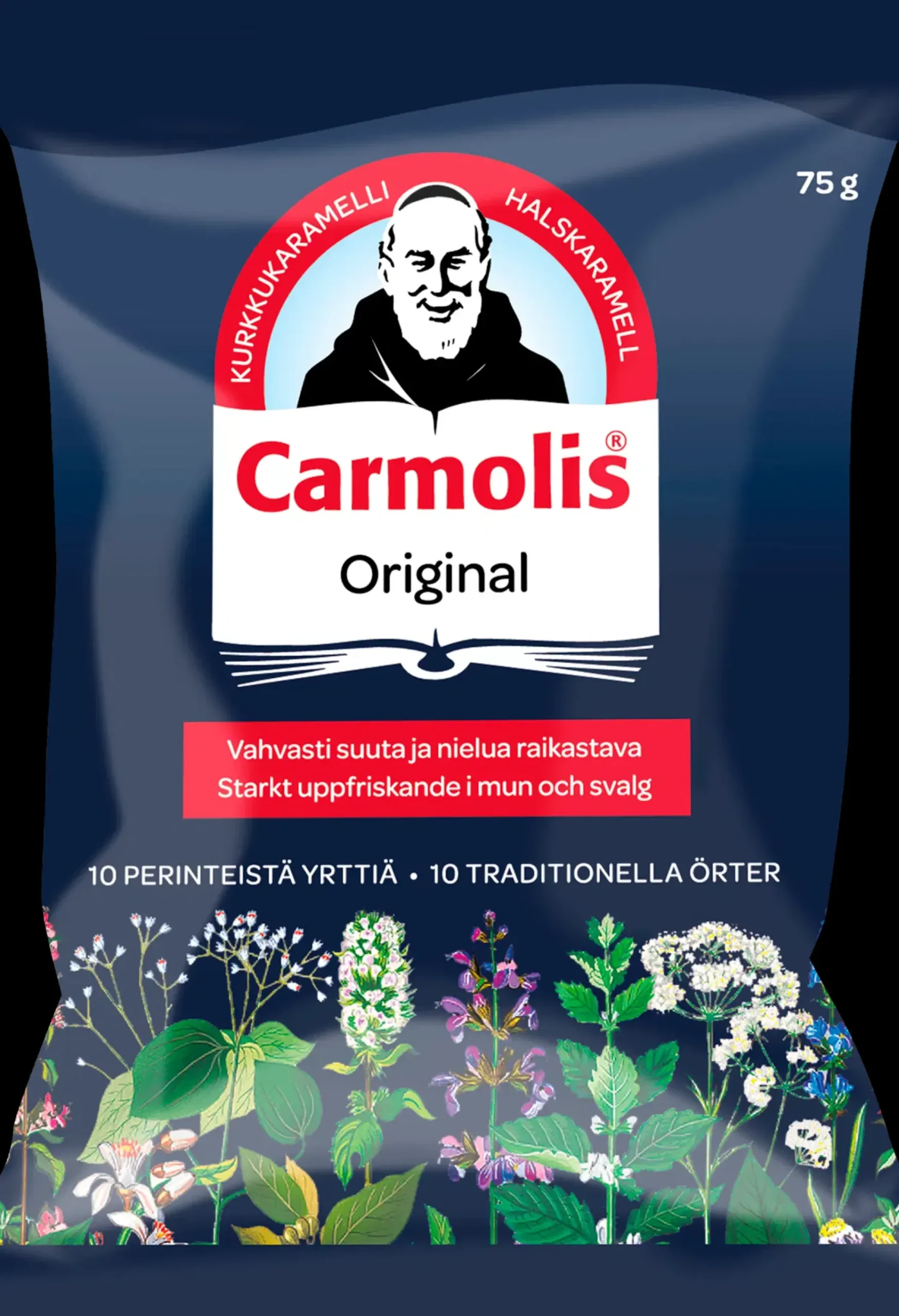 Carmolis yrttikaramelli 75 g