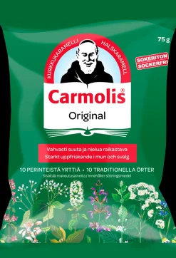 Carmolis yrttikaramelli, sokeriton 75 g
