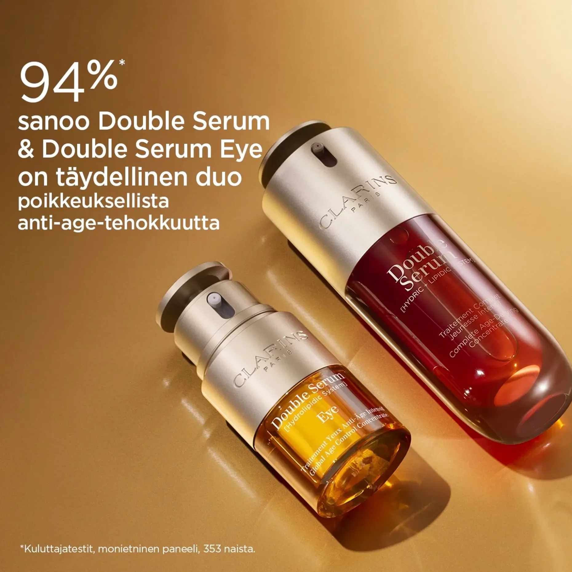 Clarins DOUBLE SERUM kaksiosainen seerumi 75 ml