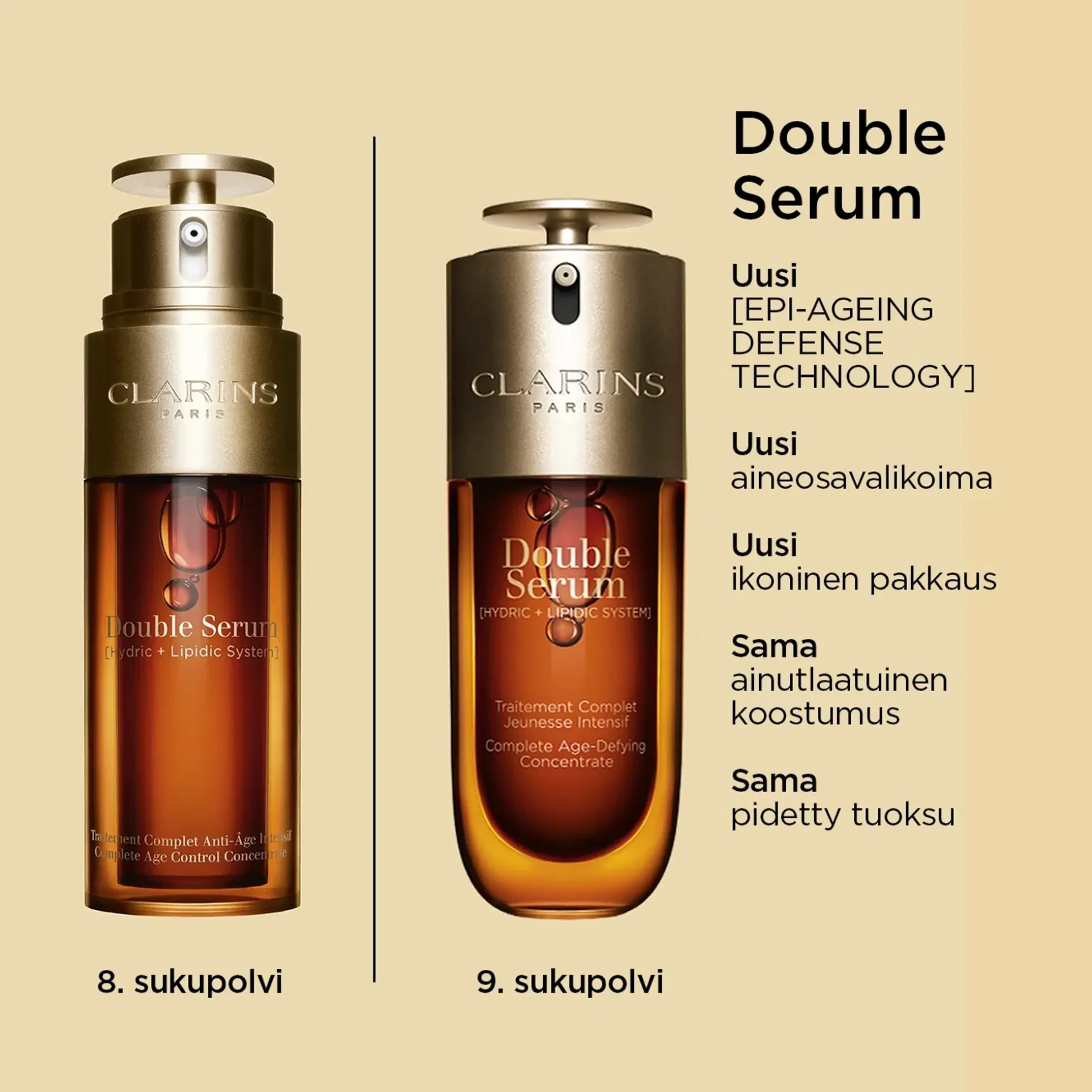 Clarins DOUBLE SERUM kaksiosainen seerumi 75 ml