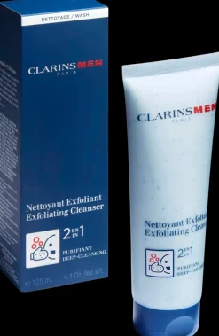 Clarins MEN Exfoliating cleanser -2-in-1 kuoriva kasvopesu 125 ml