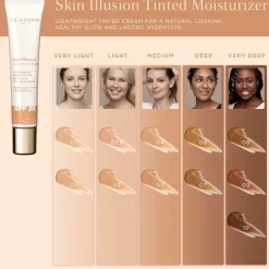 Clarins Skin illusion tinted moisturizer SPF 25 sävytetty päivävoide 40 ml