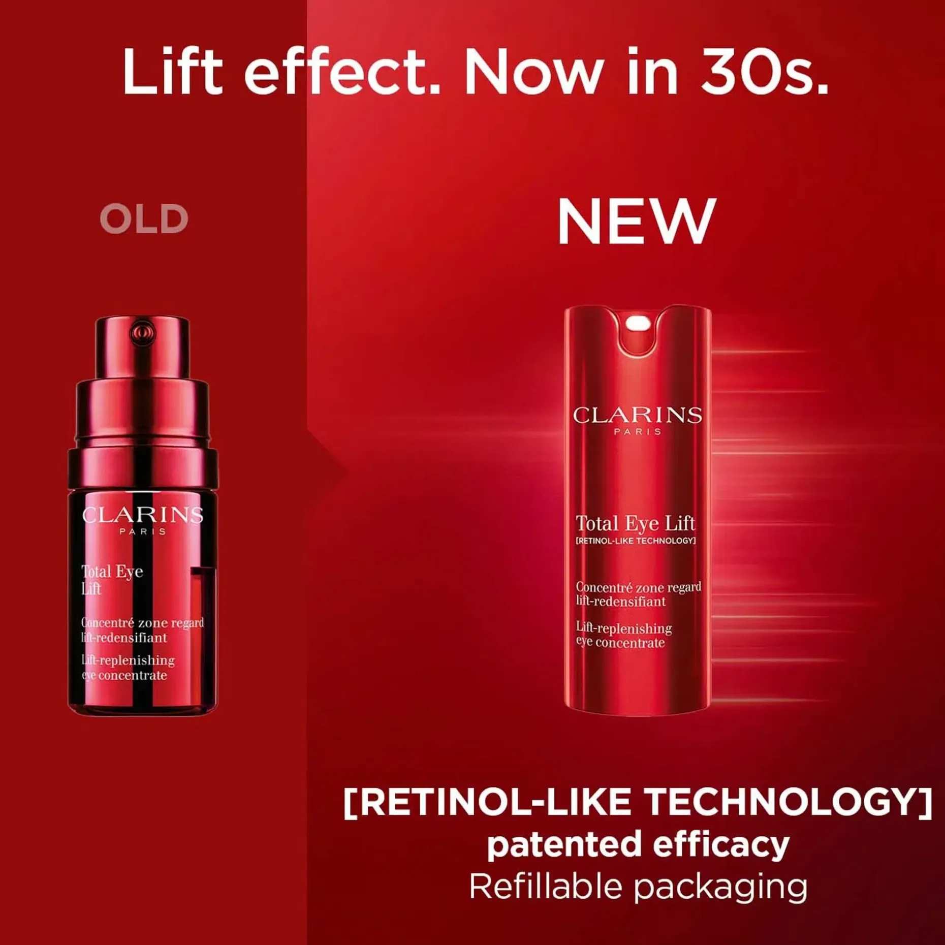 Clarins Total eye lift silmänympärysvoide täyttöpakkaus 15ml