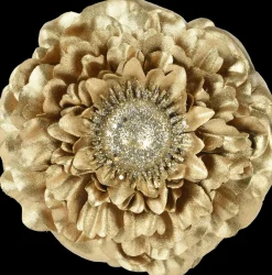 Decoris Sisustuskukka kultakimalle 10x3cm