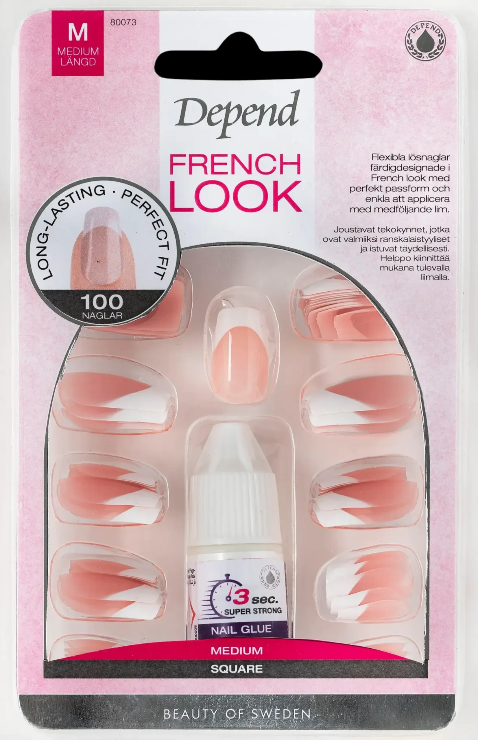 Depend French Look 100-pack Medium Square irtokynnet nr 80073