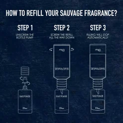 DIOR Sauvage EdT Refill täyttöpullo 300 ml
