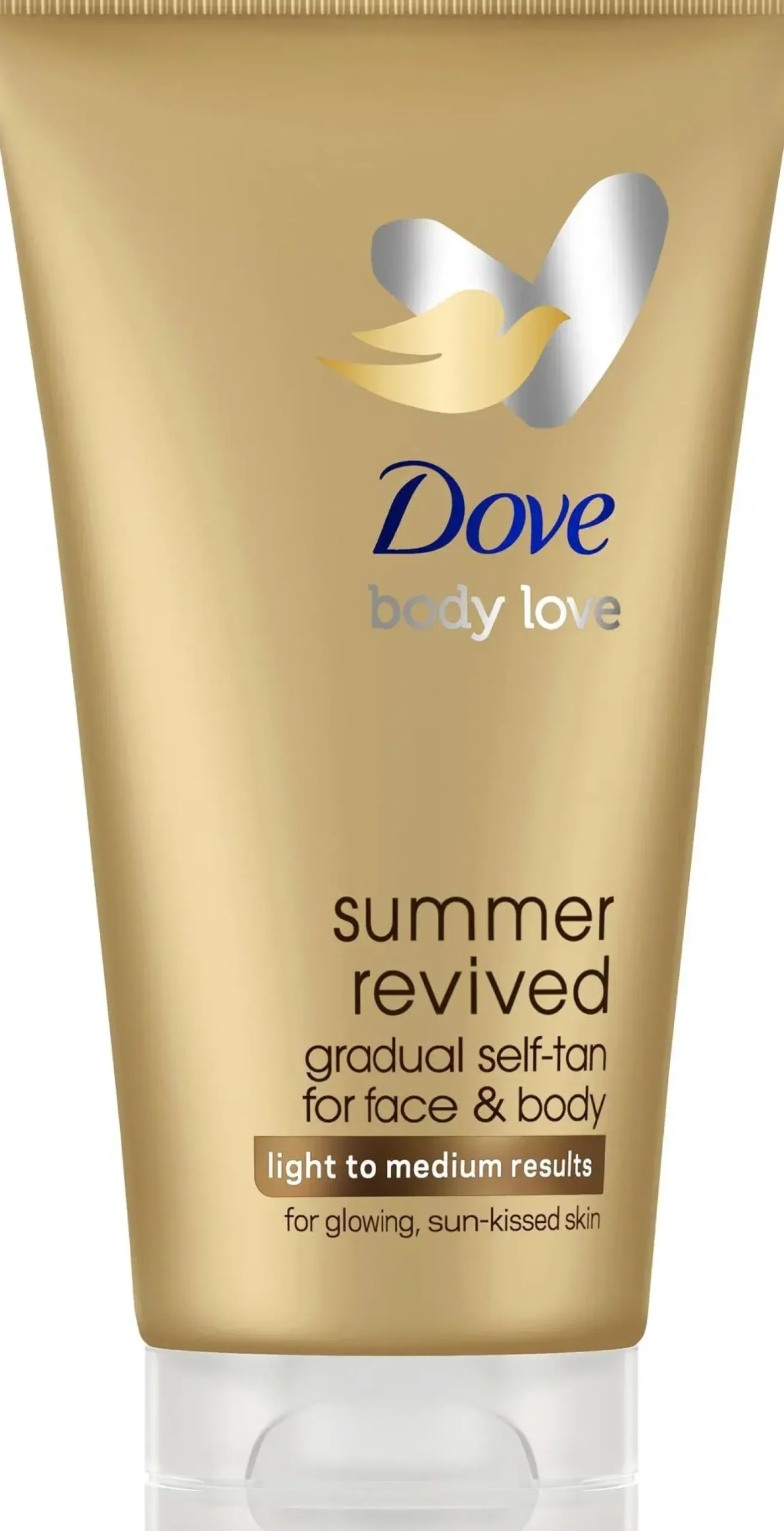 Dove Summer Revived Vaalea Itseruskettava Asteittain itseruskettava kosteusvoide antaa iholle päivetystä 75 ML