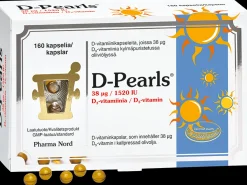 D-Pearls® D-vitamiini 38 mcg ravintolisä 160 kaps.