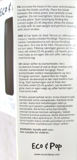 Eco & Pop Premium kestoshaver ruusukulta metalli