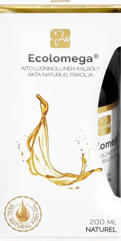 ECOLOMEGA® kalaöljy, NATUREL 200 ml