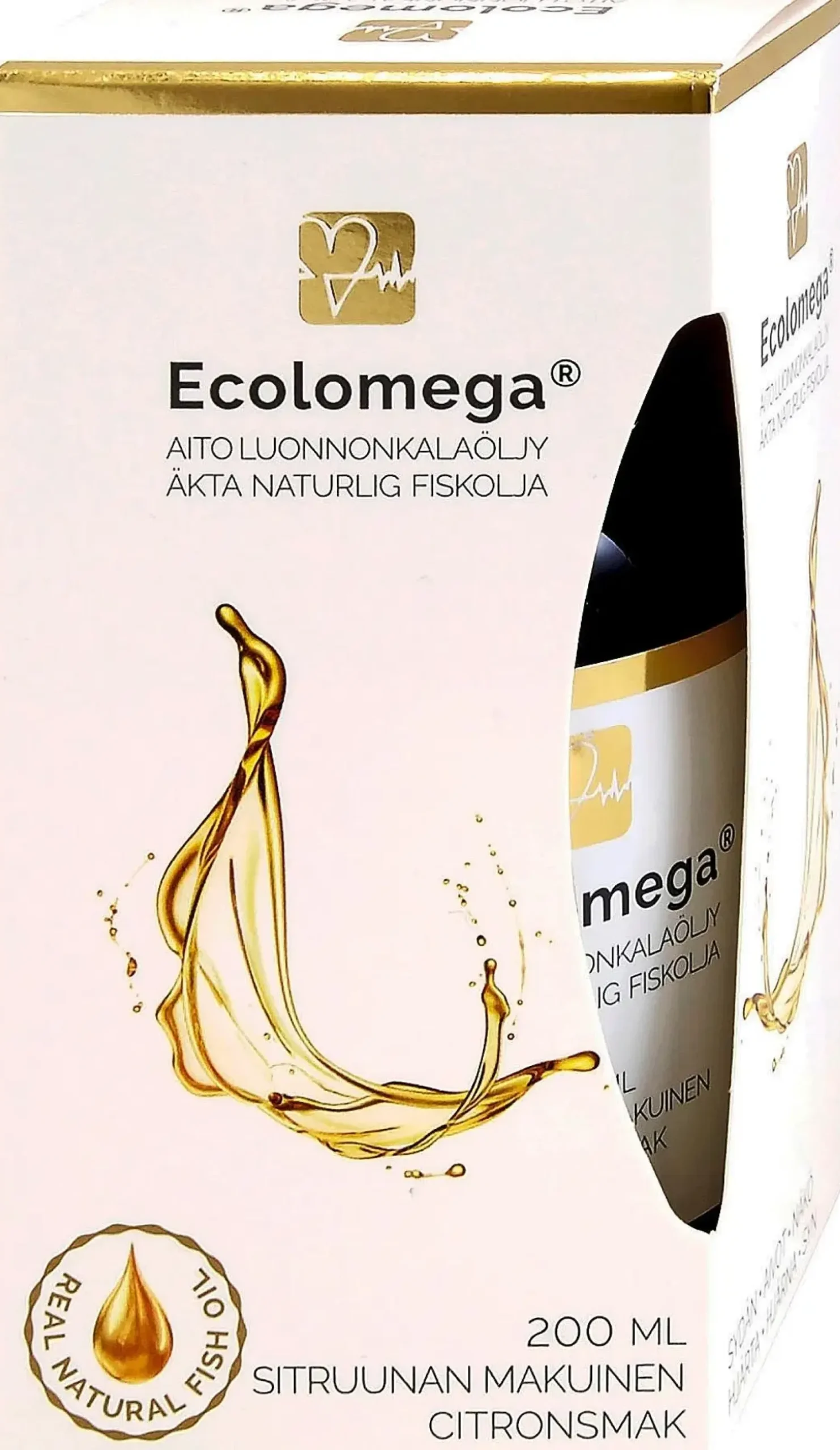 ECOLOMEGA® kalaöljy, SITRUUNA 200 ml