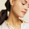 Edblad Crown hoops gold korvarenkaat