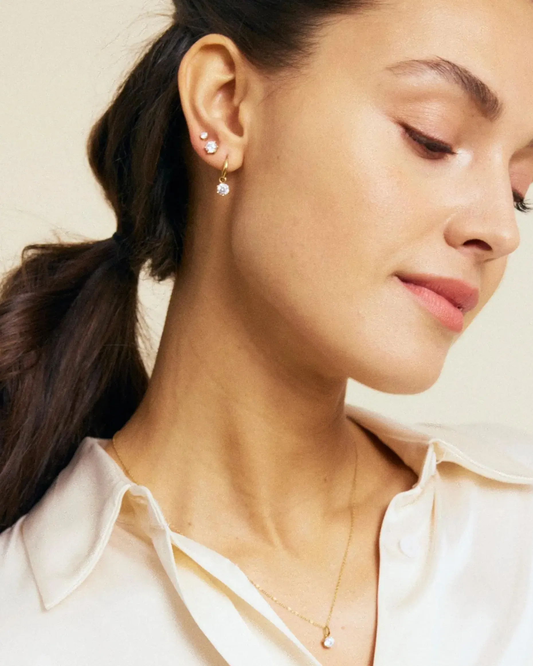 Edblad Crown hoops gold korvarenkaat