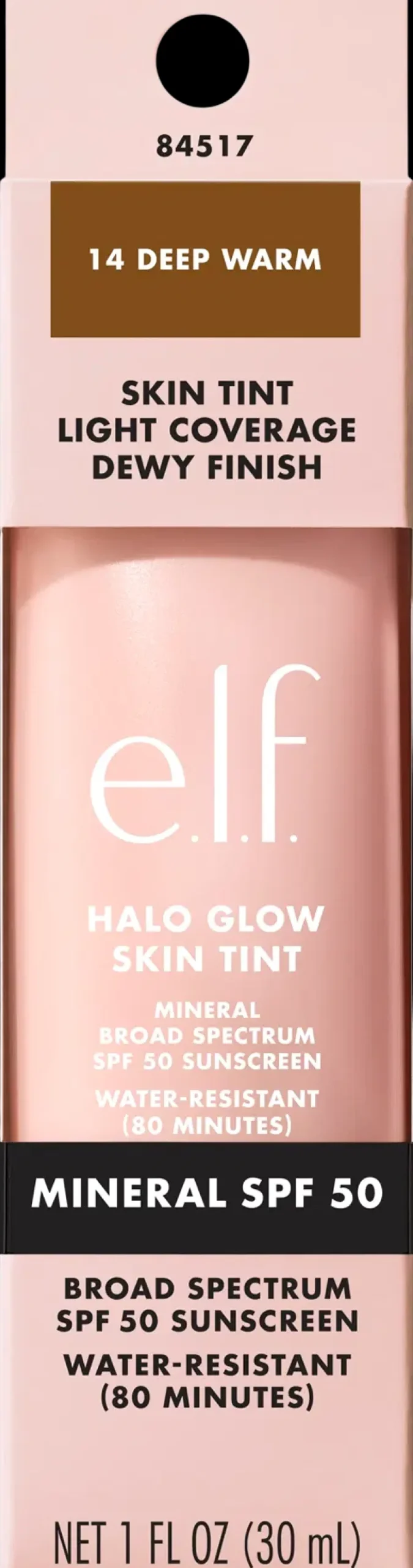 e.l.f. Halo Glow Skin Tint SPF 50 -meikkivoide 30 ml