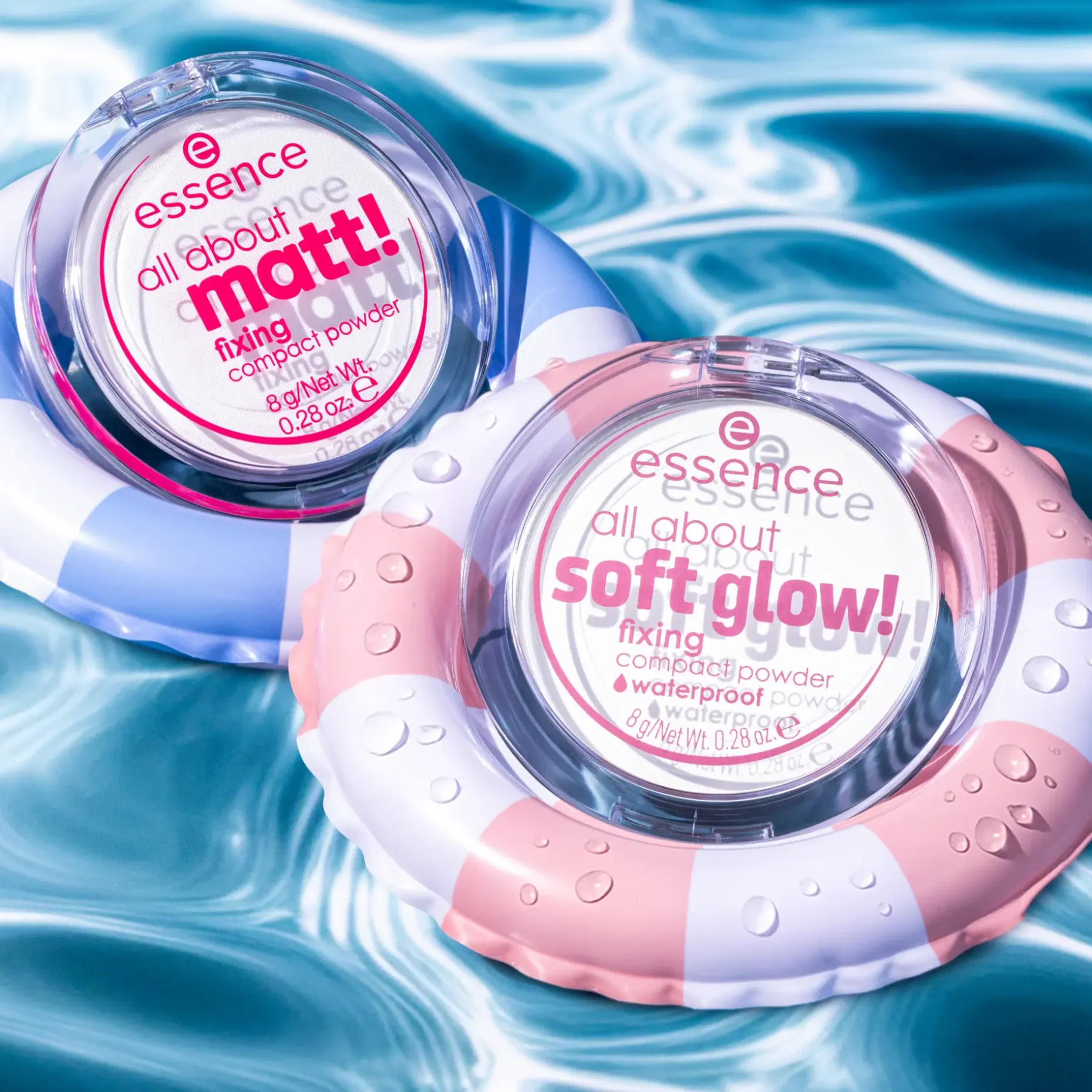 essence all about soft glow! fixing compact powder waterproof 8 g