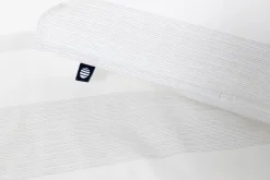 Familon pussilakanasetti Percale Raita 150x210+50x60 cm valkoinen/greige