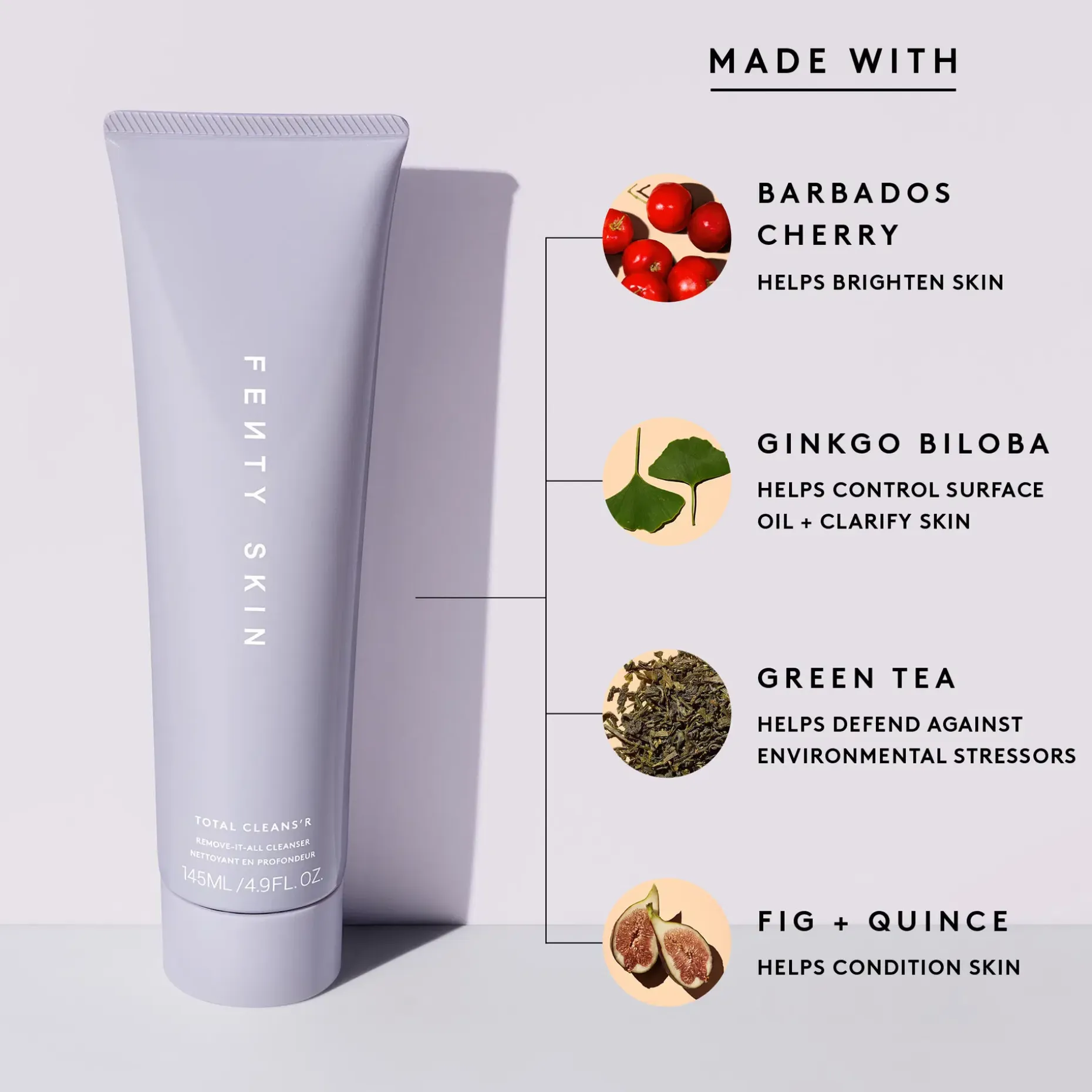 Fenty Skin Total Cleans'r Remove-It-All Cleanser puhdistustuote 145 ml