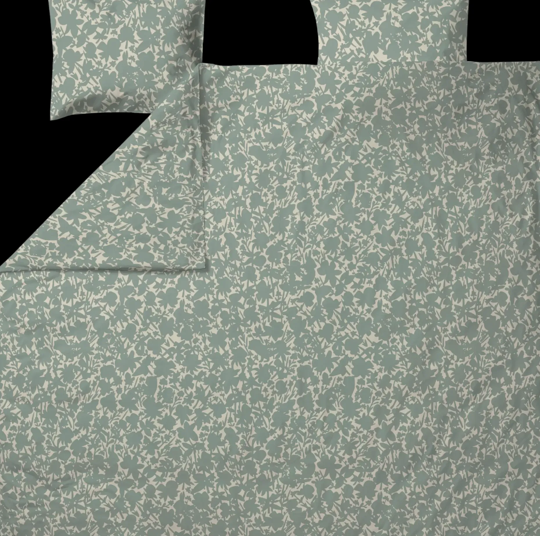 Finlayson satiini pussilakanasetti tupla Katveessa 240X210+2x50X60 salvia