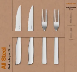 Fiskars All Steel pihviaterimet 24-osainen