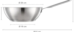 Fiskars All Steel Pure wokki 28 cm