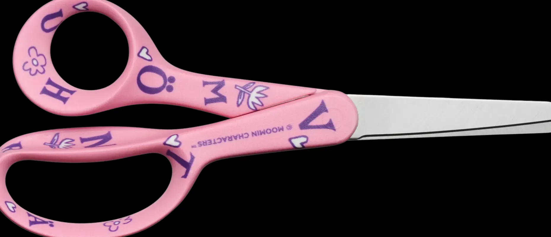 Fiskars Muumi lasten sakset Pikku Myy ABC, 13 cm
