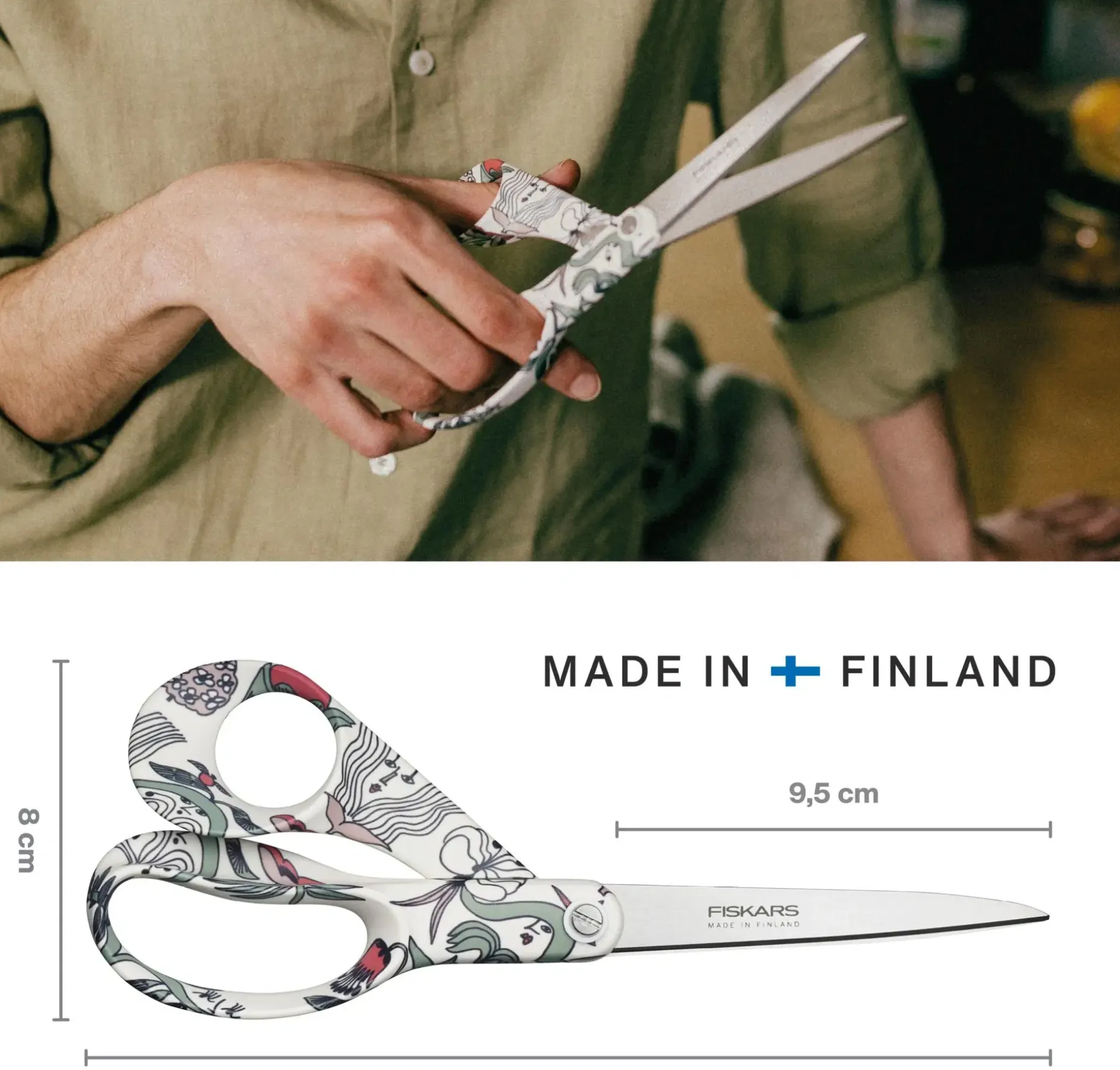 Fiskars x Arabia sakset 21 cm Puutarhurit