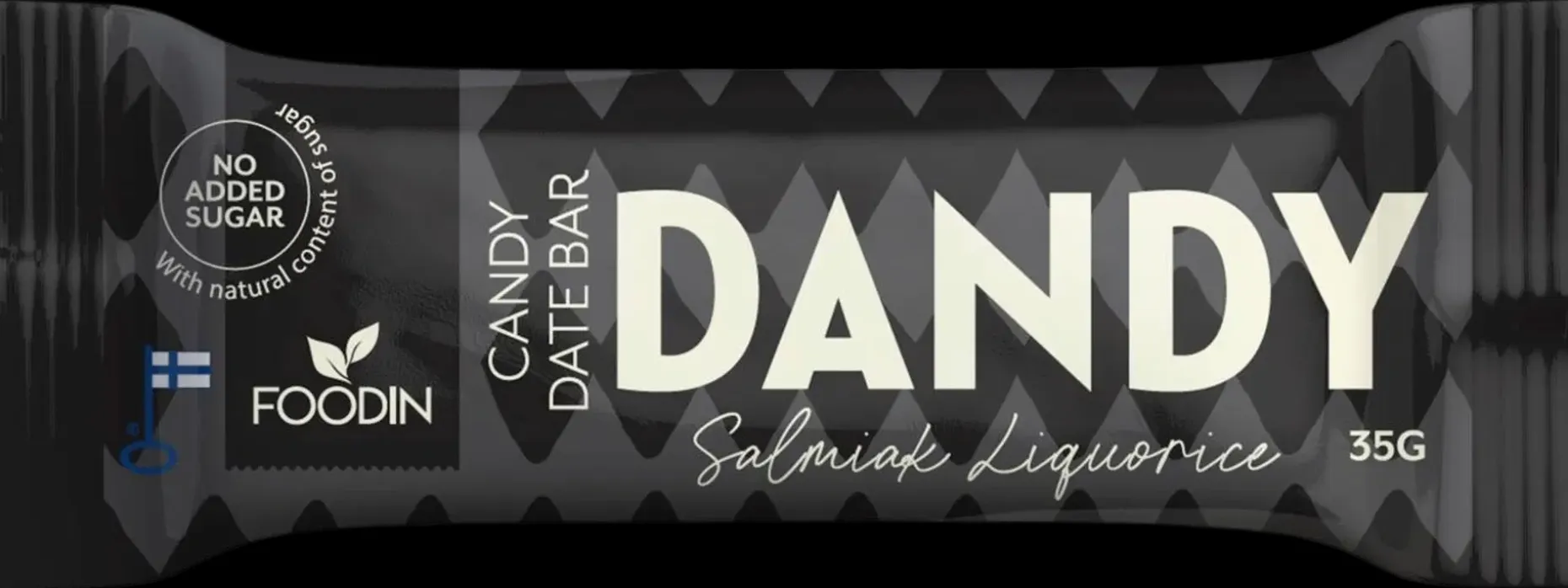 Foodin Dandy Candy Bar, Salmiak Liquorice, 35 g