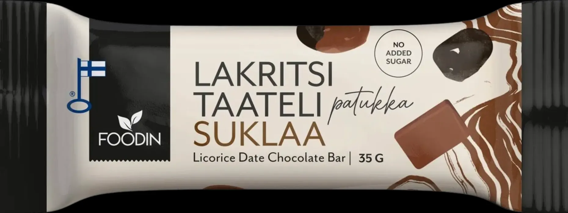 Foodin Lakritsitaatelipatukka Suklaa 35g