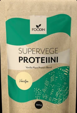 Foodin Supervege, kasviproteiinisekoitus, vanilja 600g