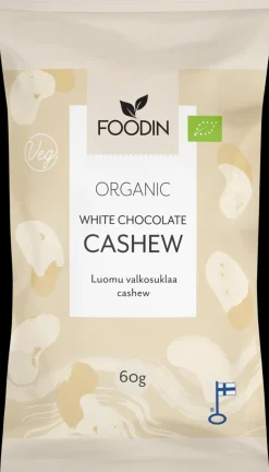 Foodin Valkosuklaacashew luomu 60g