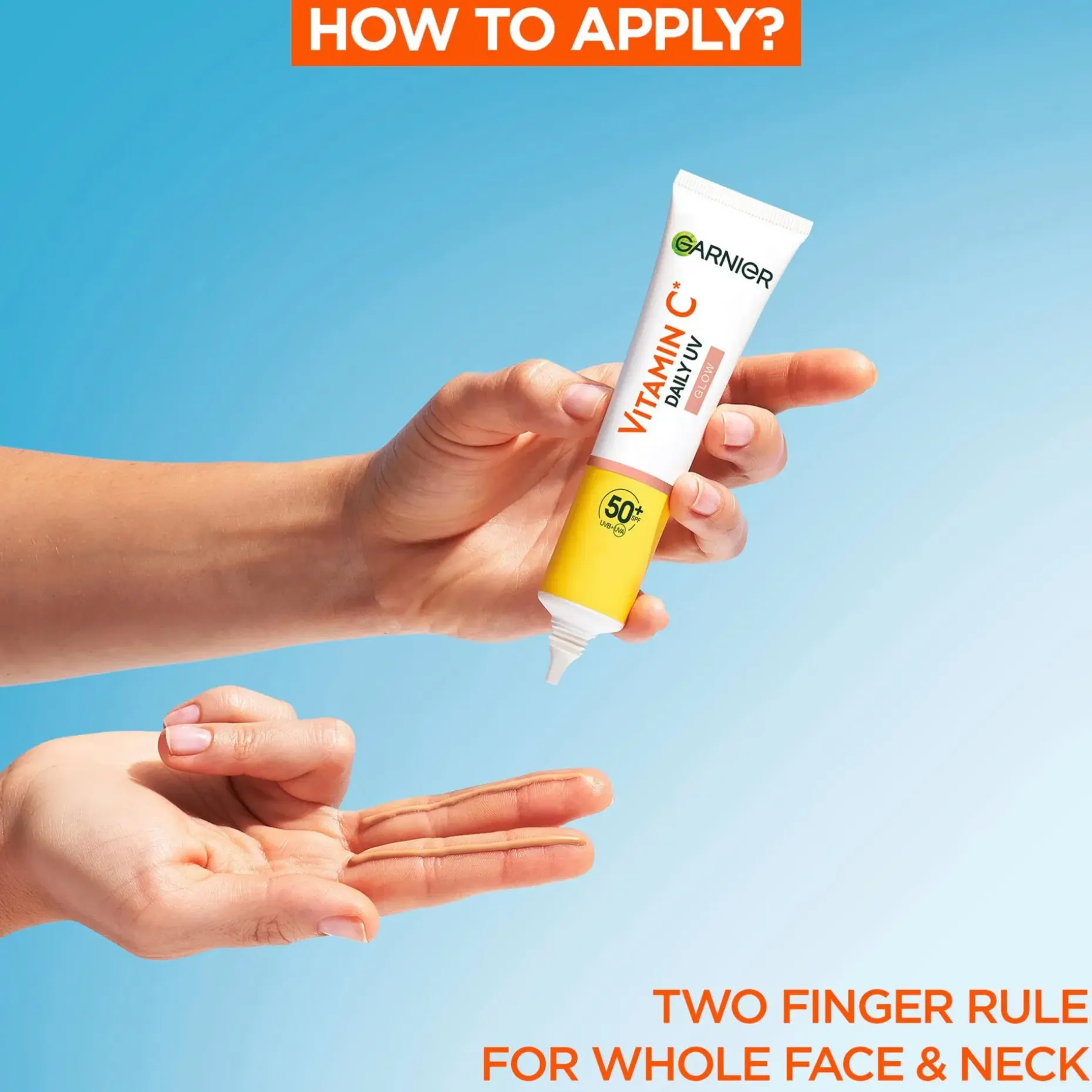 Garnier Vitamin C* Sheer Glow uv-voide SPF50 samealle iholle 40 ml